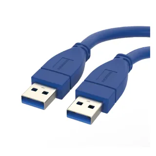 【POLYWELL】USB3.0 Type-A公對A公 高速傳輸線 50公分(適用於桌機 筆電 外接硬碟 挖礦轉接卡)