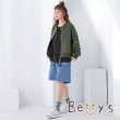 【betty’s 貝蒂思】率性軍風織帶飛行外套(軍綠)