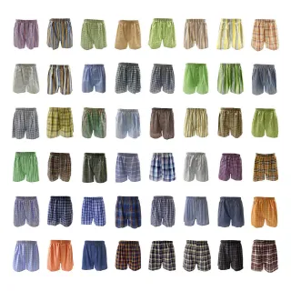 【MURANO】買5送4超值9件組台灣製平口褲混色-買5送4超值9件組(台灣製、現貨、內褲、四角褲、平口褲、混色)