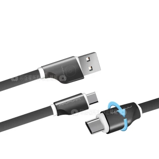 【加利王WUW】Type-C to USB-A 1M 戰斧雙面可插傳輸充電線(X36)