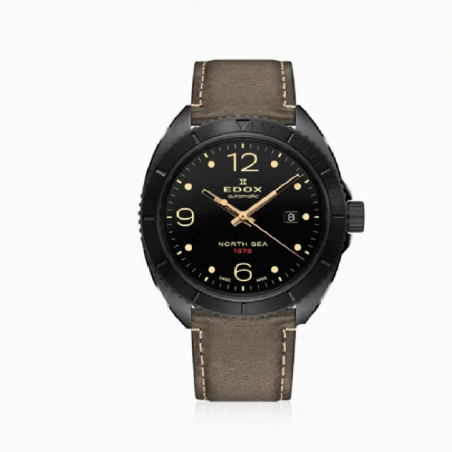 【EDOX 伊度】北海NORTH SEA1978自動上鍊特別版/43mm(E80118.37N.N78)