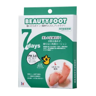 即期品【日本Beauty Foot】去角質足膜-大尺寸(30mlx2枚入)