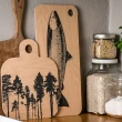 【Muurla】北歐木質方形盛菜盤 砧板 森林 25cm
