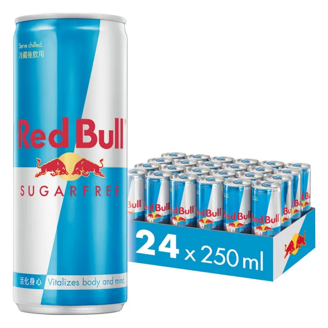 【Red Bull】紅牛無糖能量飲料250mlx24罐/箱_週期購