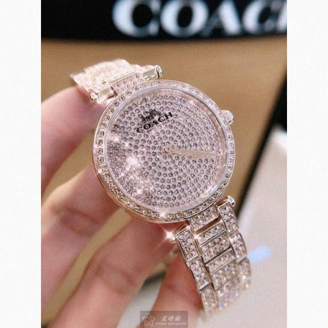 【COACH】COACH蔻馳女錶型號CH00033(玫瑰金色錶面玫瑰金錶殼玫瑰金色精鋼錶帶款)