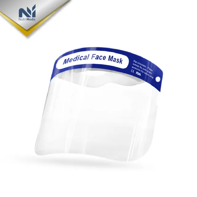 【Nutri Medic】全透明輕便防護隔離面罩*4入+兒童全透明防護隔離面罩*4入-家庭組(防飛沫風塵起霧隔離面罩)