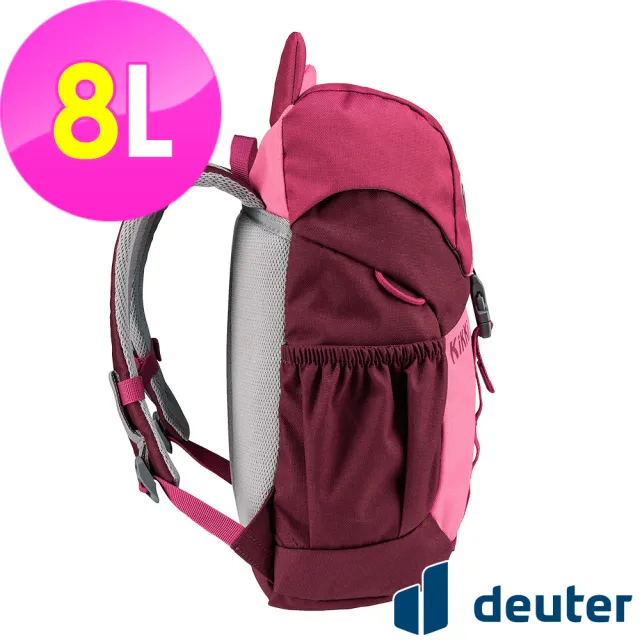 【deuter】可愛造型貓咪kikki兒童背包8L(3610421紅/暗紅/休閒書包/戶外旅遊包/動物背包)