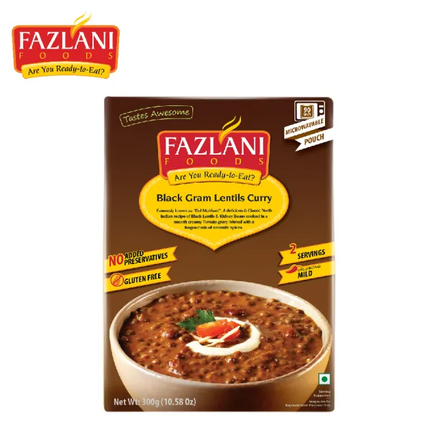 【Fazlani】印度黑扁豆咖哩風味即食調理包 300gx1包