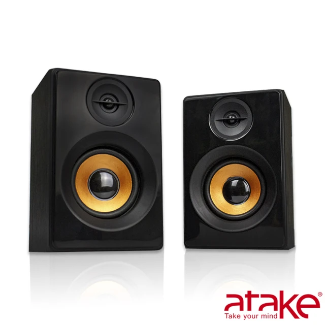 【ATake】S8 桌上型多媒體木質音箱立體聲喇叭(電腦喇叭/音箱喇叭/電腦音箱/木箱喇叭)
