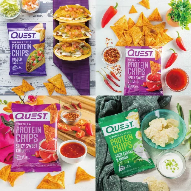 【Quest Nutrition】Quest Nutrition高蛋白洋芋片多種口味新享受(多種組合裝)
