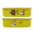 【SANRIO 三麗鷗】Hello Kitty x Line Friends不鏽鋼隔熱便當盒(KLS-8112A SGS檢測合格)