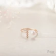【蘇菲亞珠寶】維納斯之淚 14K玫瑰金 珍珠戒指