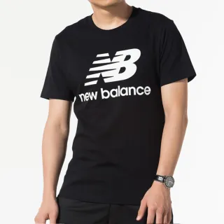 【NEW BALANCE】NB 短袖上衣_男裝_黑色_AMT01575BK(亞版 版型正常)