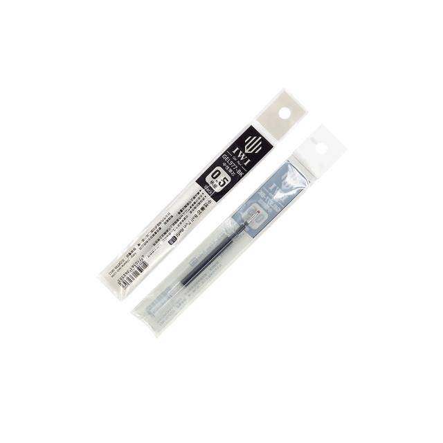 【IWI】極細0.5MM中性筆芯2入黑GP106-BK(中性筆芯)