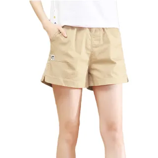 【Alishia】涼夏薄款寬鬆小雛菊中腰短褲 M-2XL(現+預  白色 / 卡其 / 粉色 / 黑色)