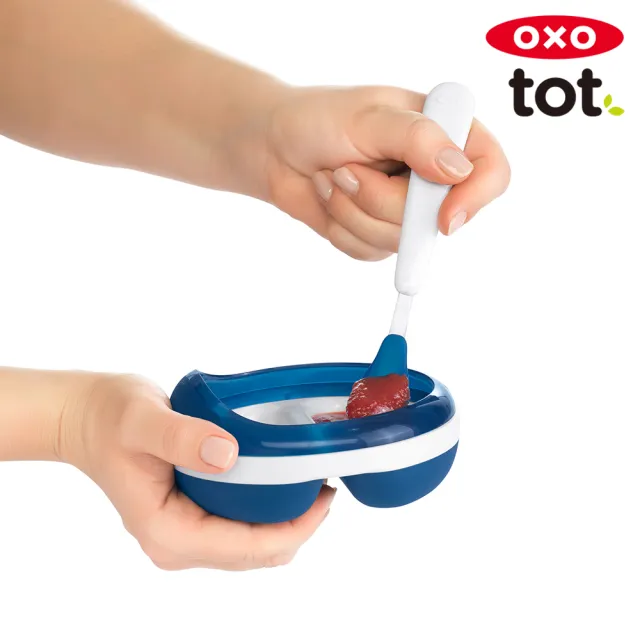 【美國OXO】tot 隨行矽膠湯匙(4色可選/6M+)
