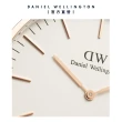【Daniel Wellington】DW 手錶  Classic Canterbury 40mm細紋藍白紅織紋錶-玫瑰金框(DW00100002)