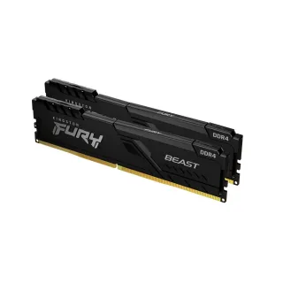 【Kingston 金士頓】FURY Beast DDR4 3600 16GB 8GB x2 PC 記憶體 黑 KF436C17BBK2/16 *超頻