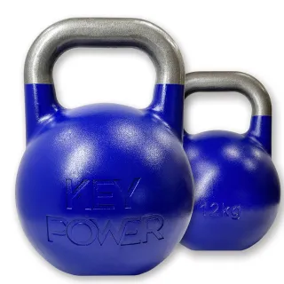 【氣魄 KEY POWER】競技壺鈴-12KG 拋光握把(國際標準規格 一體成型 穩定平衡)