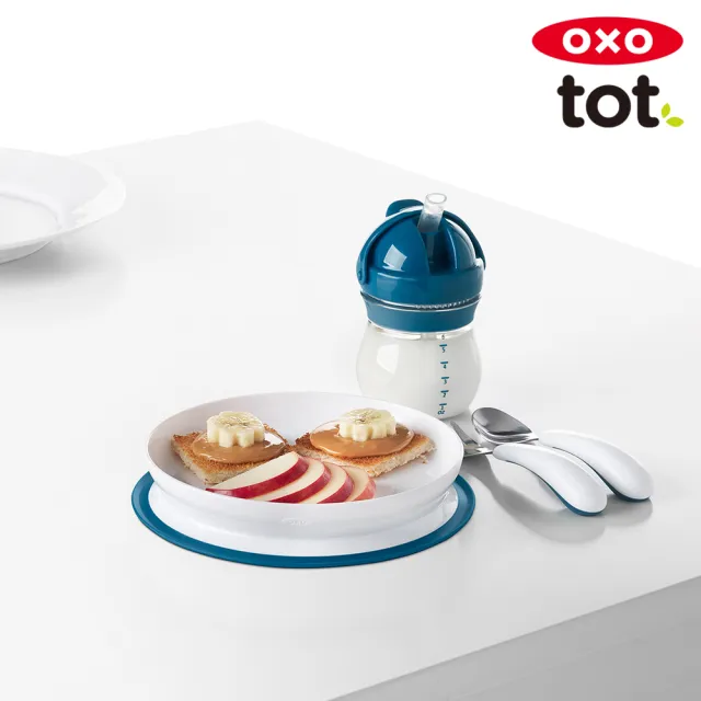 【美國OXO】tot 好吸力學習餐盤(3色可選/6M+)