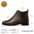 【TINO BELLINI 貝里尼】歐洲進口拼接V型繃帶切爾西靴FWNO0023(咖啡)