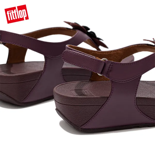 【FitFlop】LULU FLORAL BACK-STRAP SANDALS 可調整式後帶涼鞋(茄紫色)