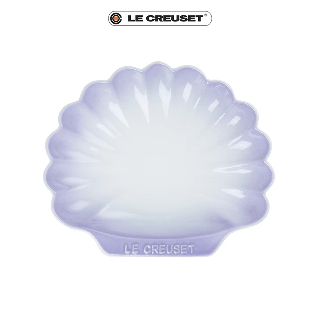 【Le Creuset】瓷器貝殼盤-中(淡粉紫)