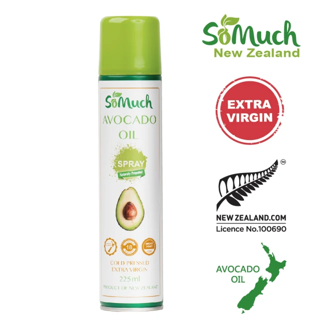 【壽滿趣-Somuch】紐西蘭頂級冷壓初榨酪梨油噴霧/噴油瓶(225ml)