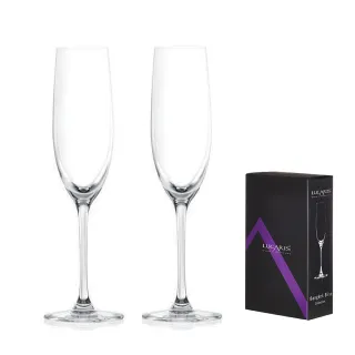 【LUCARIS】無鉛水晶香檳杯 180cc 禮盒組 曼谷系列(香檳杯 氣泡酒杯)