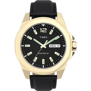 【TIMEX】天美時 風格系列 經典潮流大數字手錶(金 / 黑 TXTW2U82100)