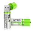 【Jo Go Wu】USB充電環保電池4入組(3號電池/AA電池/1450mAh)