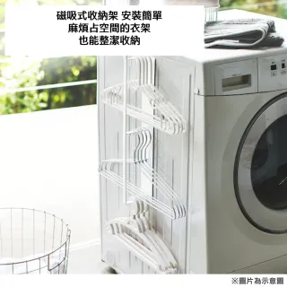 【NITORI 宜得利家居】磁吸式3層衣架收納架 FLAT(磁吸式 收納架 置物架)