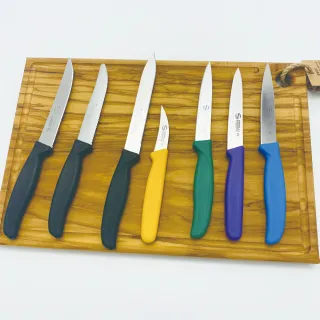 【SANELLI AMBROGIO 山里尼】SUPRA 削皮刀7CM 水果刀 蔬果刀 繽紛色(158年歷史、義大利工藝美學文化必備)