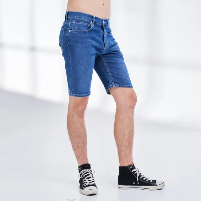 【Lee】出清品-男裝 牛仔短褲 / 涼感 902 薄款涼感 中藍洗水 / Cool Breeze 系列(LL210100BRX)
