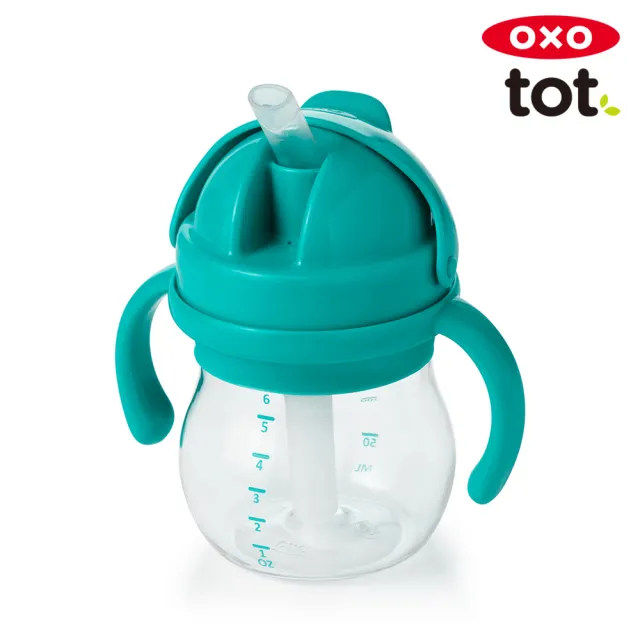 【美國OXO】tot 寶寶握吸管杯(150ml/6M+)