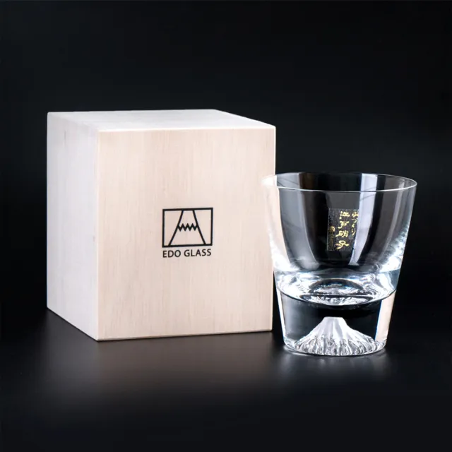 【田島硝子】日本手工吹製富士山杯 mini經典款 威士忌杯 酒杯 玻璃杯 隨飲料變色(TG20-015-MR)
