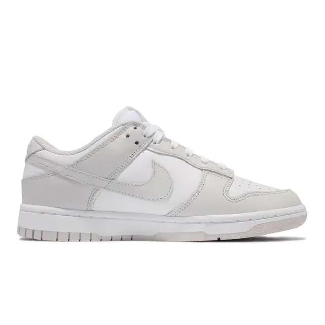 NIKE 耐吉】休閒鞋Dunk Low 女鞋經典款皮革灰白Photon Dust(DD1503-103