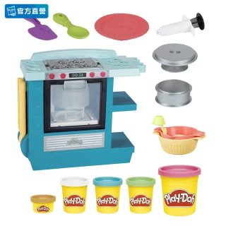【PLAYDOH 培樂多】廚房系列-神奇烤蛋糕遊戲組 F1321(廚房玩具組/扮家家酒玩具/早教玩具/黏土模具玩具)