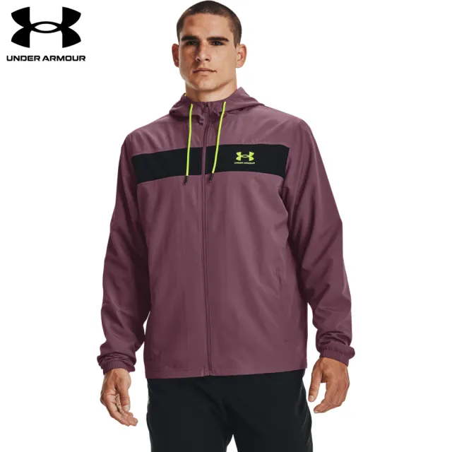 【UNDER ARMOUR】UA 男 SPORTSTYLE防風外套_1361621-554(深紫)