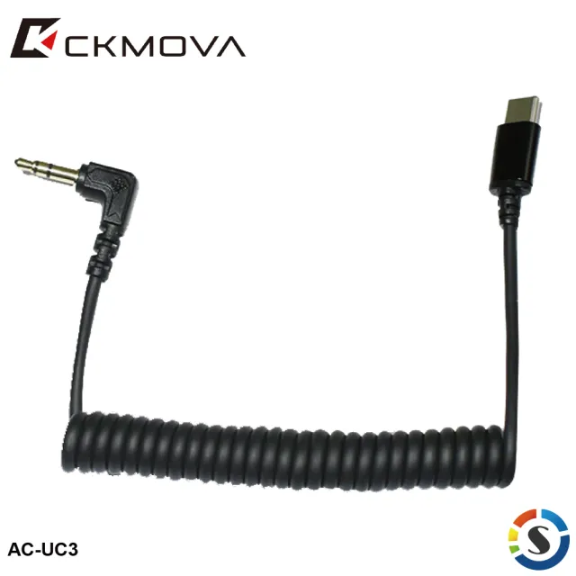 【CKMOVA】麥克風轉接線 AC-UC3 Type-C接頭(勝興公司貨)