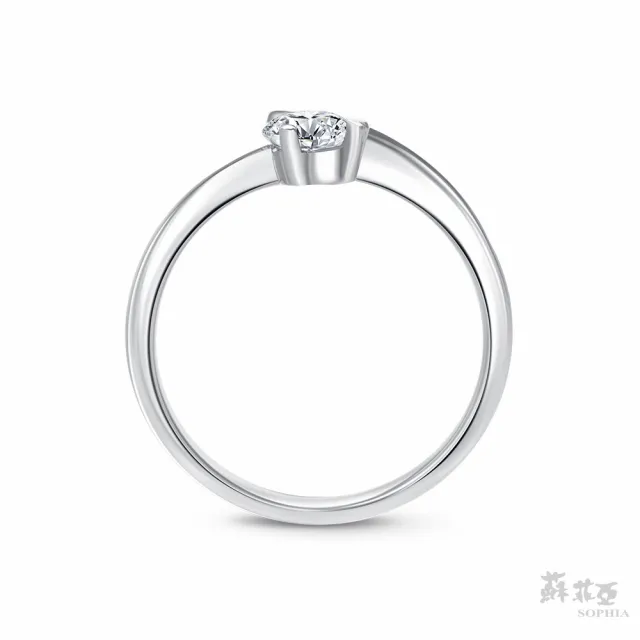 【蘇菲亞珠寶】30分 F/VVS1 18K金 傾心 鑽石戒指