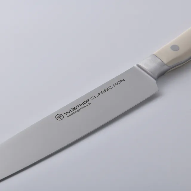 【WUSTHOF 三叉】三叉牌 Classic Ikon W 料理刀 雕刻刀 廚師刀 20cm 白柄 新版 盒裝(平輸品)