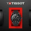 【TISSOT 天梭 官方授權】SUPERSPORT CHRONO 三眼計時腕錶 / 45.5mm 母親節 禮物(T1256173305100)