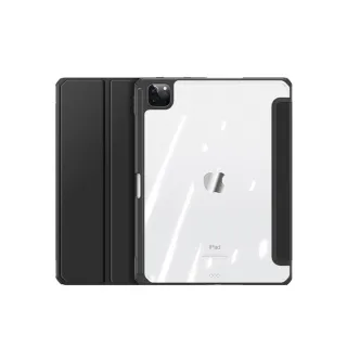 【Didoshop】iPad Pro 12.9吋 2021 透明壓克力帶筆槽平板皮套(PA246)