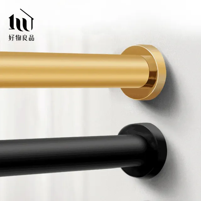 【好物良品】127-220cm_浴簾五金吊桿 加壓伸縮桿 曬衣桿 窗簾桿 門簾桿 浴簾桿 