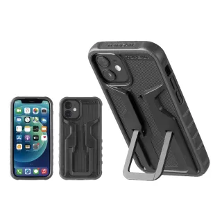 【TOPEAK】RideCase-iPhone 12mini用抗震防摔手機保護殼-黑