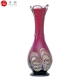 【ADERIA】日本津輕 手作紅蝶金箔花瓶(花瓶 花器)
