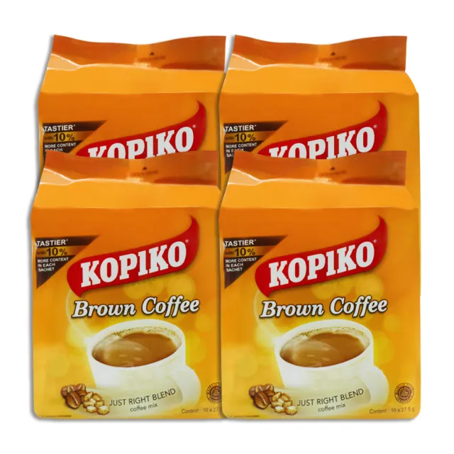 【KOPIKO】三合一即溶黃糖咖啡x4袋(275g/袋)