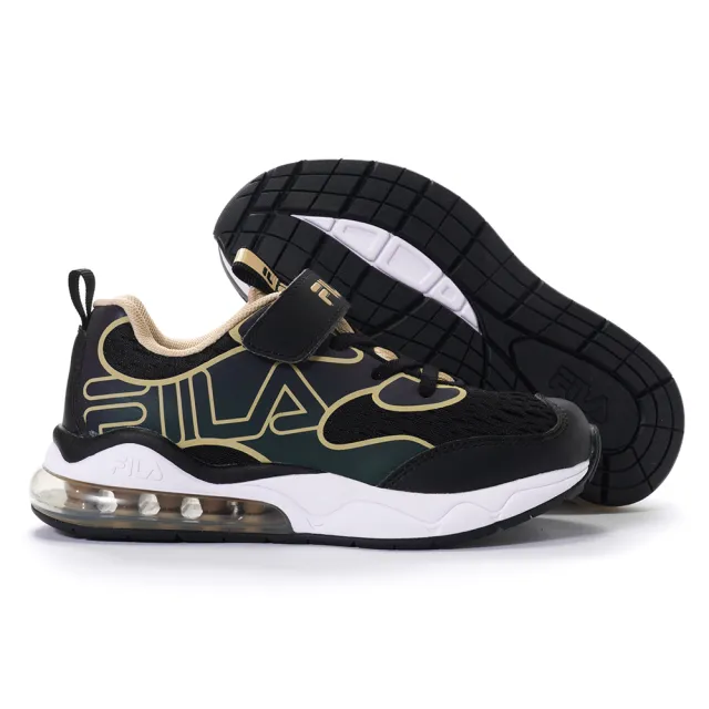 【FILA】KIDS 氣墊慢跑鞋 童鞋 運動鞋 康特杯 幻彩反光(3-J805V-011/3-J805V-066/3-J805V-099 三色任選)