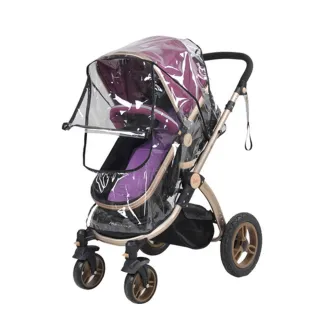 【Baby 童衣】任選 嬰兒推車雨罩 擋雨透明罩 透明防風擋雨罩 88307(透明色)